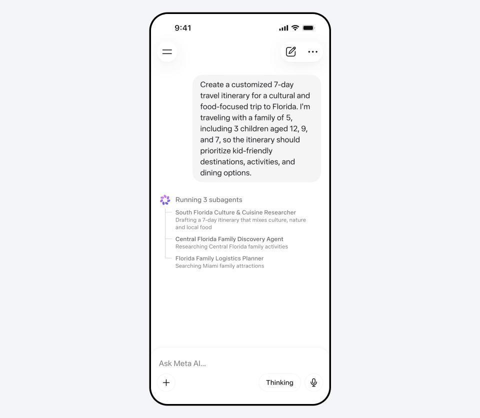 Today we’re introducing Muse Spark, our most powerful model yet, giving you a faster and smarter Meta AI.