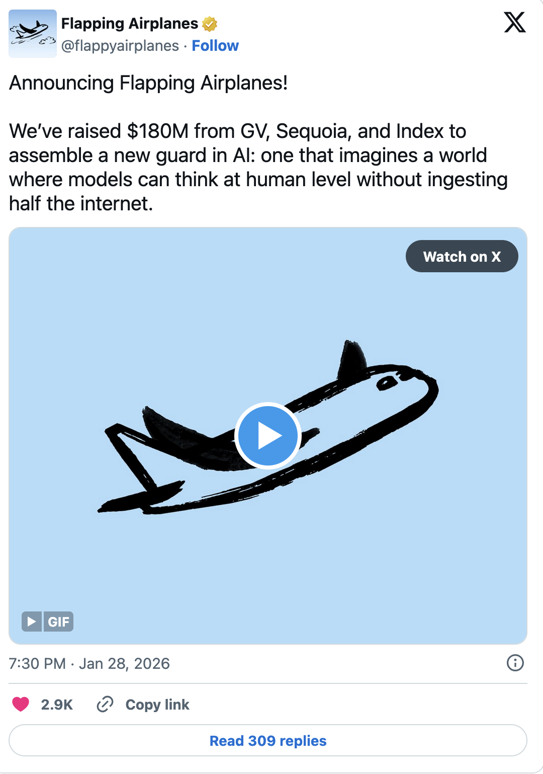 Anunciando Flapping Airplanes!