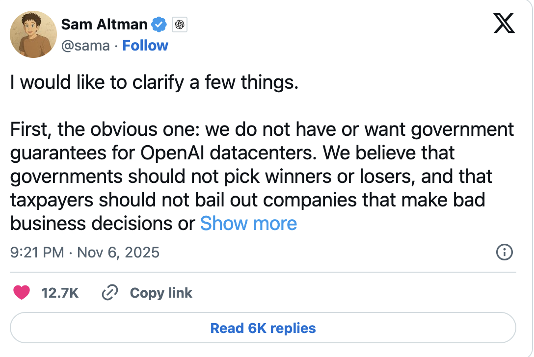 Post Conversation Sam Altman