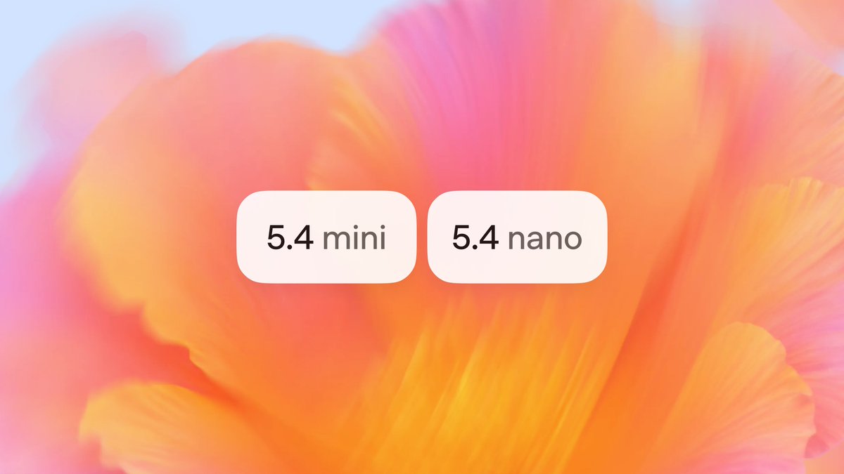 Presentamos GPT-5.4 mini y nano, nuestros modelos pequeños más avanzados hasta ahora.