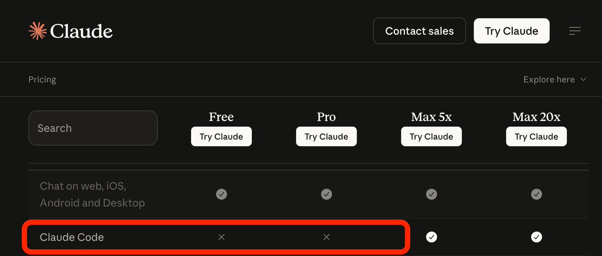 For clarity, we're running a small test on ~2% of new prosumer signups. Existing Pro and Max subscribers aren't affected.