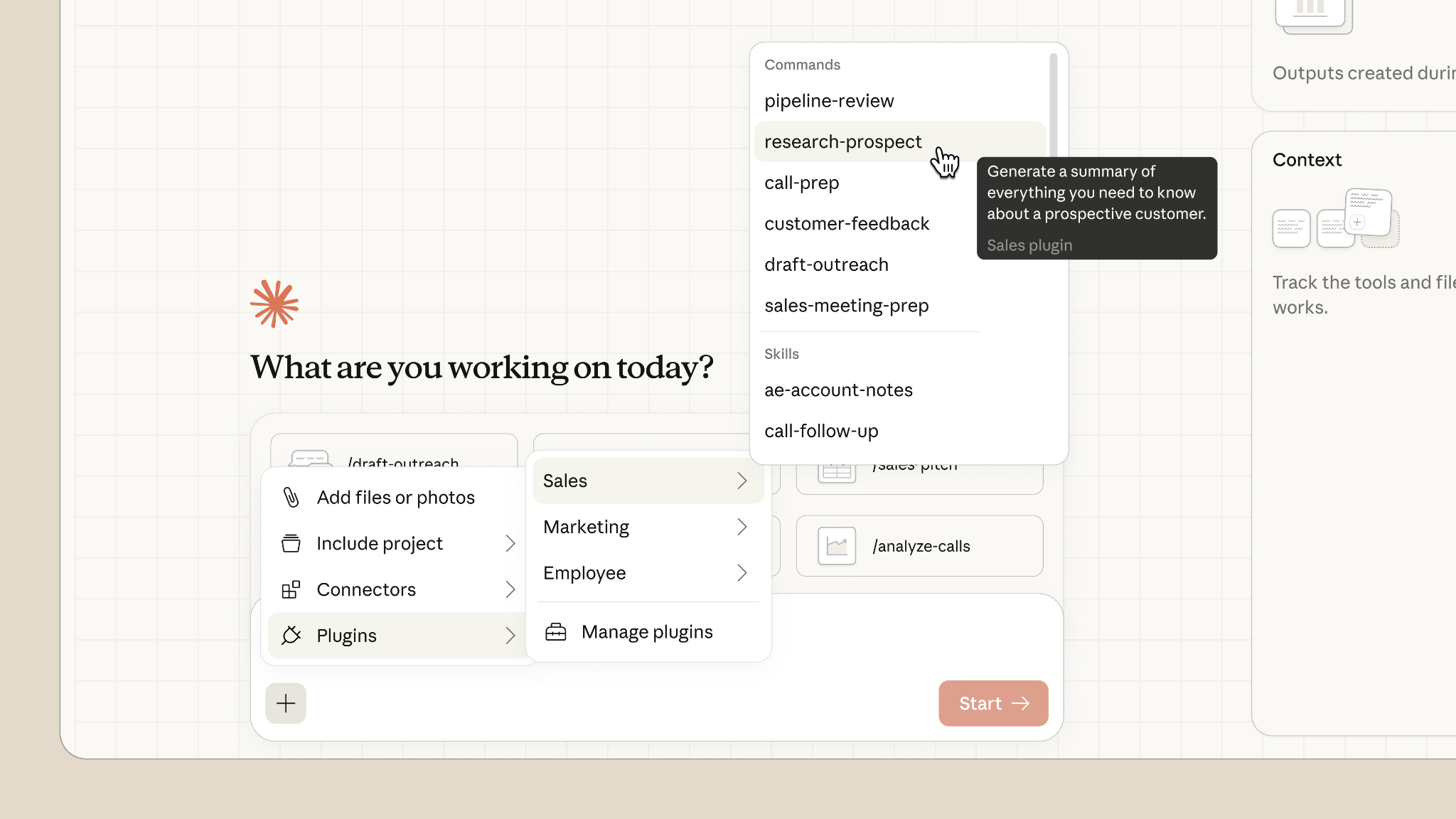 Cowork interface with the plugin menu. | Image: Anthropic